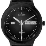 Garett Quantum 43mm Smartwatch με Παλμογράφο (Black Steel)