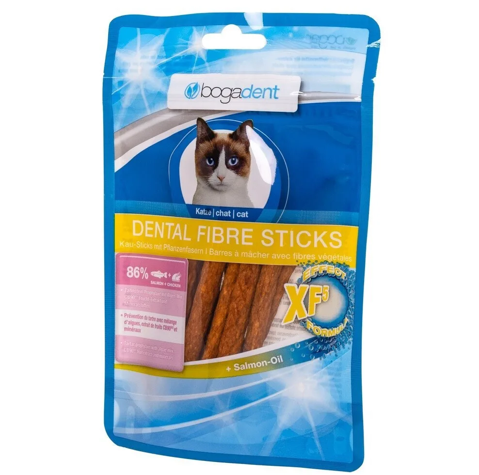 Bogacare dental fibre Λιχουδιές σε Stick με Σολομό για Ενήλικες Γάτες 50gr - Image 1