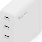 Digitus Φορτιστής Χωρίς Καλώδιο GaN με Θύρα USB-A και 3 Θύρες USB-C 140W Λευκός (DA-10305)