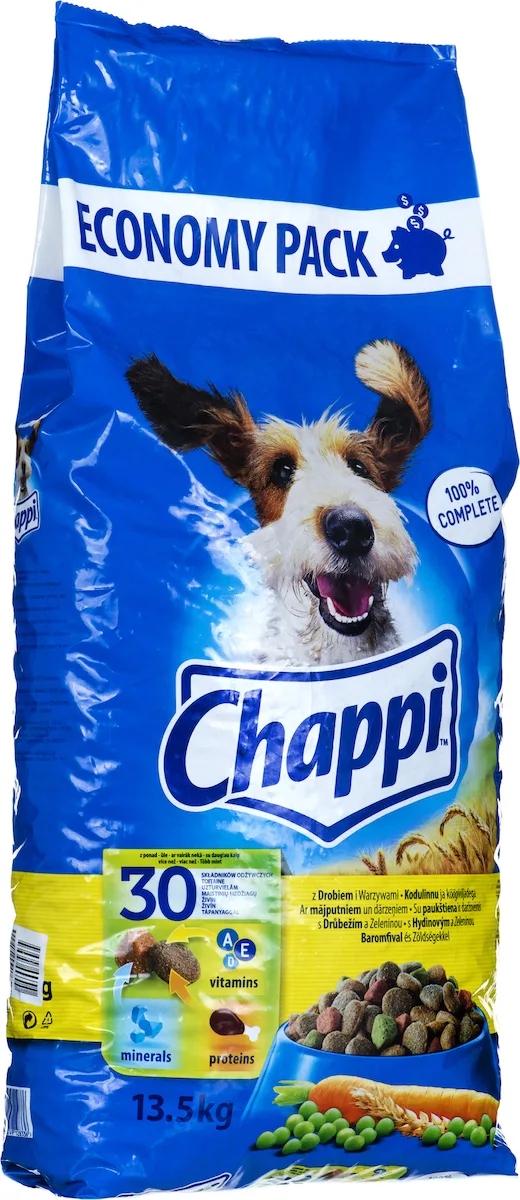 Chappi 13.5kg Ξηρά Τροφή Σκύλων με Κοτόπουλο και Λαχανικά - Image 1