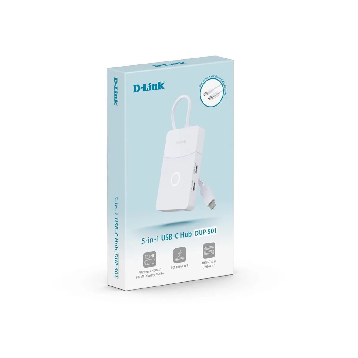 D-Link USB-C Docking Station με Λευκό (DUP-501) - Image 1