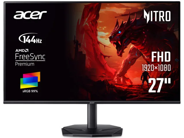 Acer Nitro KG270P0bi VA Gaming Monitor 27" FHD 1920x1080 144Hz - Image 1
