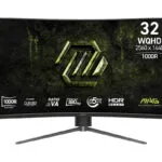 MSI MAG 325CQPF E18 VA HDR Curved Gaming Monitor 31.5" QHD 2560x1440 180Hz με Χρόνο Απόκρισης 0.5ms GTG