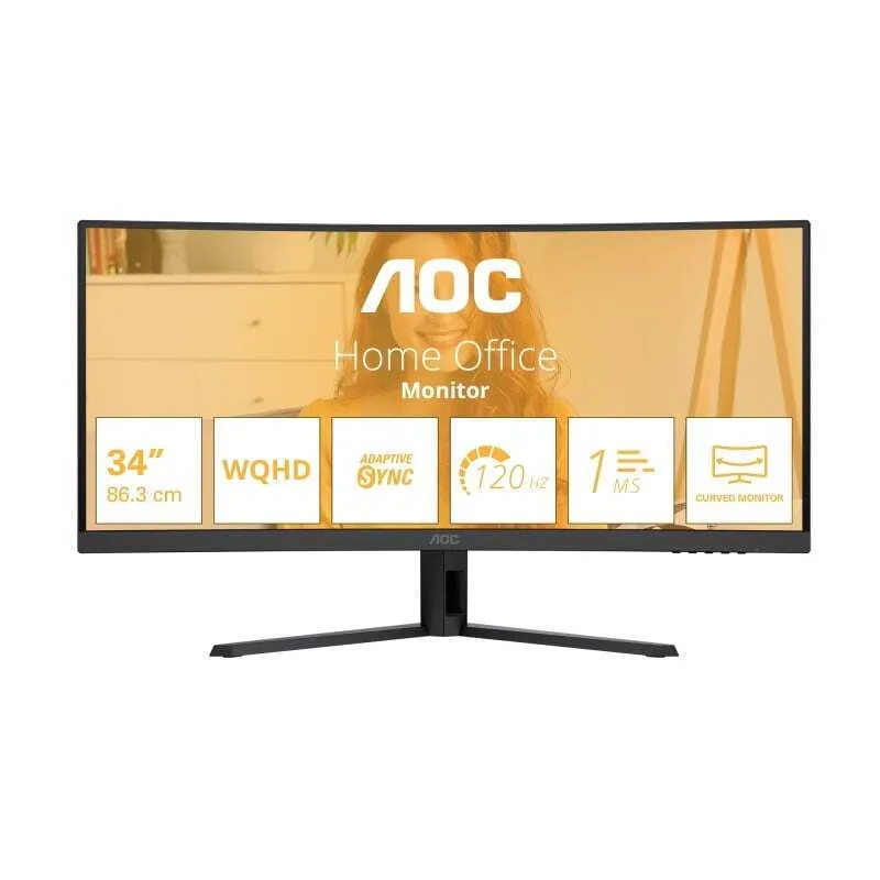 20260407132917_aoc_cu34b3e_ultrawide_va_hdr_curved_monitor_34_qhd_3440x1440 AOC CU34B3E Ultrawide VA HDR Curved Monitor 34" QHD 3440x1440 - Image 1
