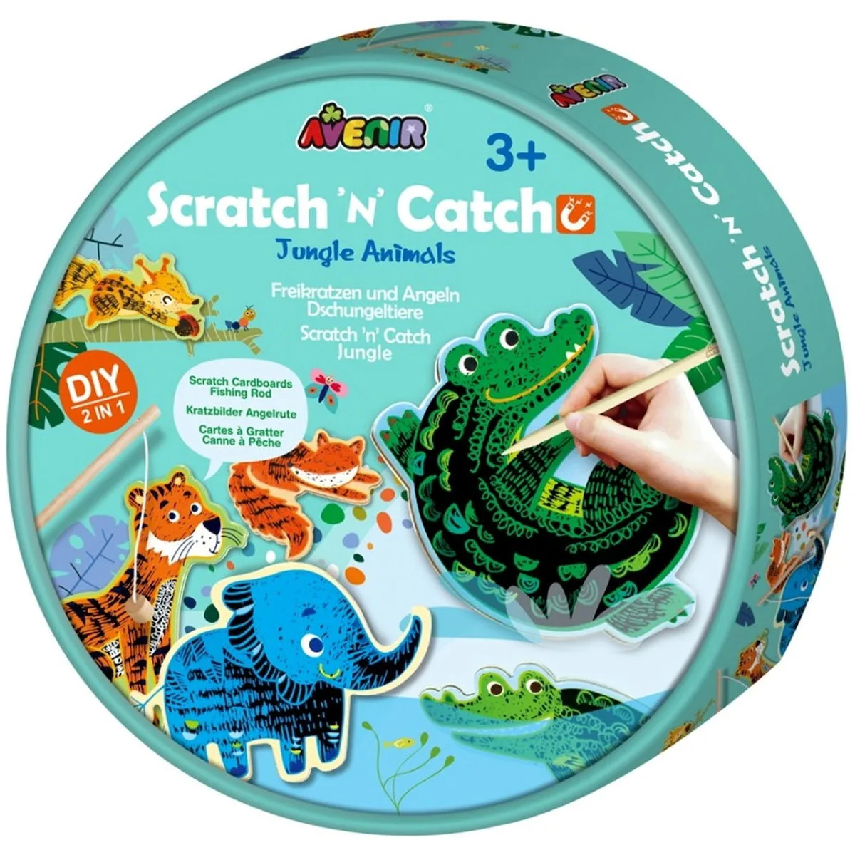Avenir Ζωγραφική Scratch 'N' Catch Jungle Animals για Παιδιά 3+ Ετών 60765 - Image 1