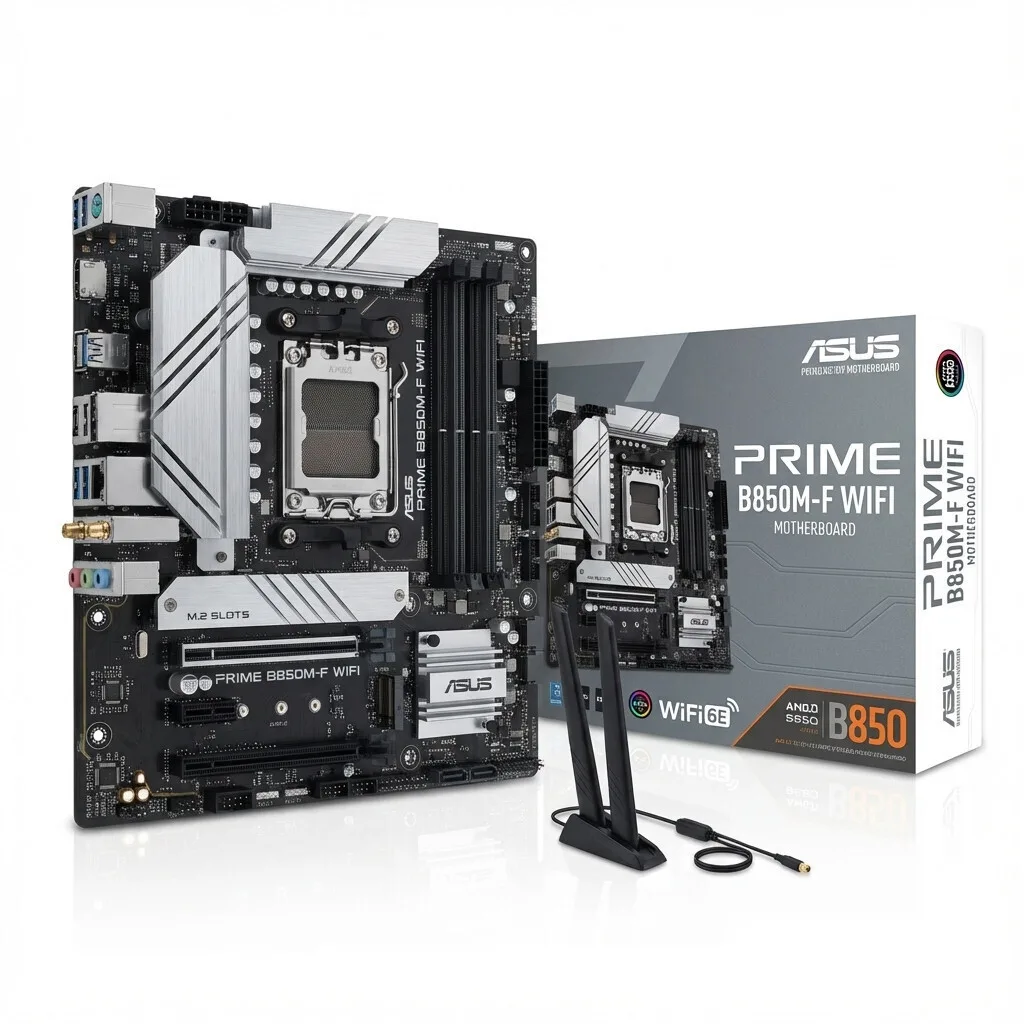 Asus Prime B850M-F Wi-Fi Motherboard Micro ATX με AMD AM5 Socket 90MB1N80-M0EAY0 - Image 1