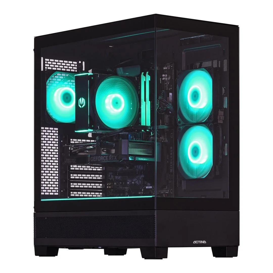 Actina 5901443439219 Gaming Desktop PC (Ryzen 5-7500F/16GB DDR5/1TB SSD/Radeon RX 9060 XT/No OS) - Image 1