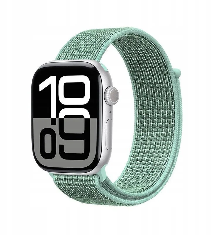 Crong Nylon Λουράκι Υφασμάτινο Atlantic Green (Apple Watch 38/40/41/42mm) CRG40NLBAGN - Image 1