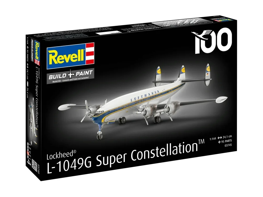 20260409125009_assembly_model_revell_airplane_lockheed_l_1049g_super_constellation_lufthansa_95_pieces Assembly Model Revell Airplane Lockheed L-1049g Super Constellation Lufthansa 95 Pieces - Image 1