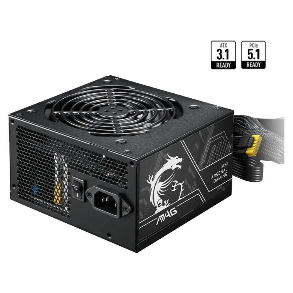 MSI MAG A750BN 750W Μαύρο Τροφοδοτικό Υπολογιστή Full Wired 80 Plus Bronze - Image 1