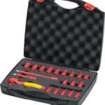 1000v 1/4 Inch Insulated Cap Set Ratchet In Case 21pcs 43025