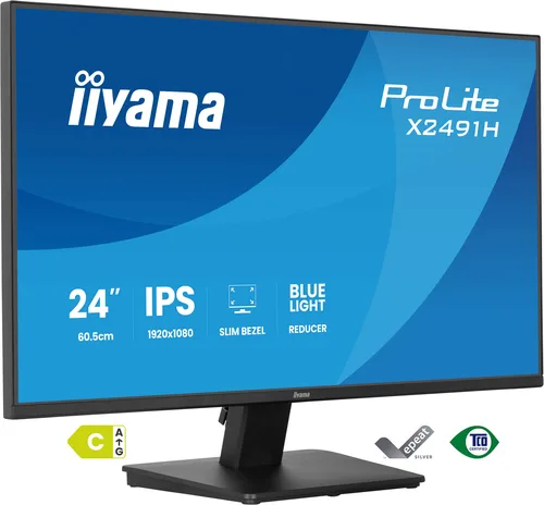 Iiyama ProLite X2491H-B1 IPS Monitor 23.8" FHD 1920x1080 - Image 1