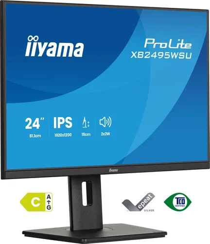 Iiyama ProLite XB2495WSU-B1 IPS Monitor 24.1" FHD 1920x1200 με Χρόνο Απόκρισης 4ms GTG - Image 1