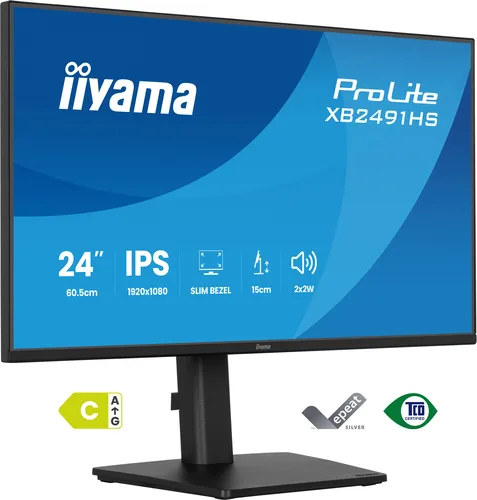 Iiyama ProLite XB2491HS-B1 IPS Monitor 23.8" FHD 1920x1080 - Image 1