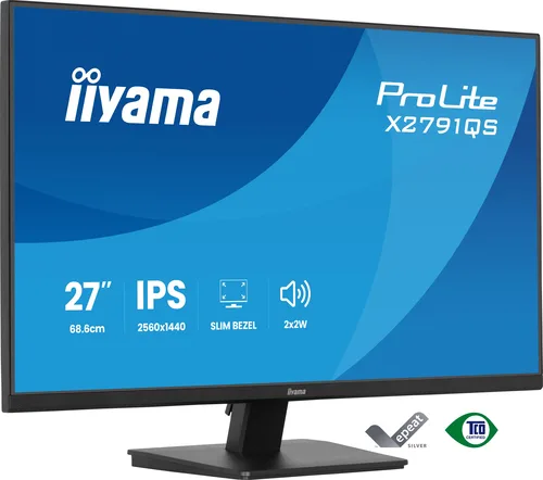 Iiyama ProLite X2791QS-B1 IPS Monitor 27" QHD 2560x1440 - Image 1