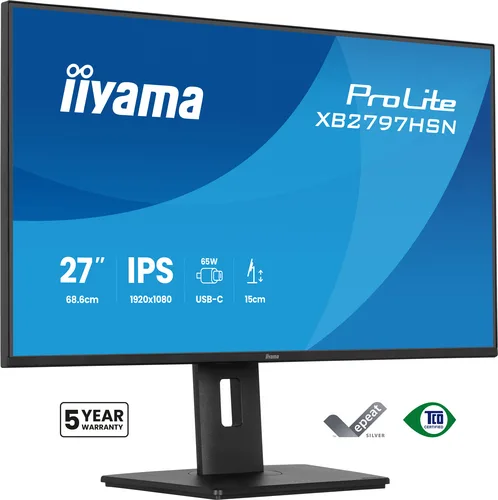 Iiyama XB2797HSN-B1 Monitor 27" FHD 1920x1080 με Χρόνο Απόκρισης 4ms GTG - Image 1