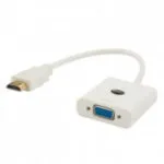 Savio Hdmi M To Vga F Adapter White Cl-201