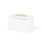 Maestro Ψωμιέρα με Καπάκι Inox Λευκή MR-1675-WHITE