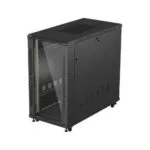 Lanberg Server Cabinet Metallic Lanberg 19" Rack 22u 600x1200 Black Glass Doors