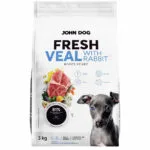 John Dog 3kg Ξηρά Τροφή χωρίς Σιτηρά για Κουτάβια Μικρόσωμων Φυλών με Κουνέλι και Λαγό