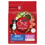 Purina One 2.5kg Ξηρά Τροφή για Ενήλικους Σκύλους Μεσαίων & Μεγαλόσωμων Φυλών με Αρνί και Ρύζι