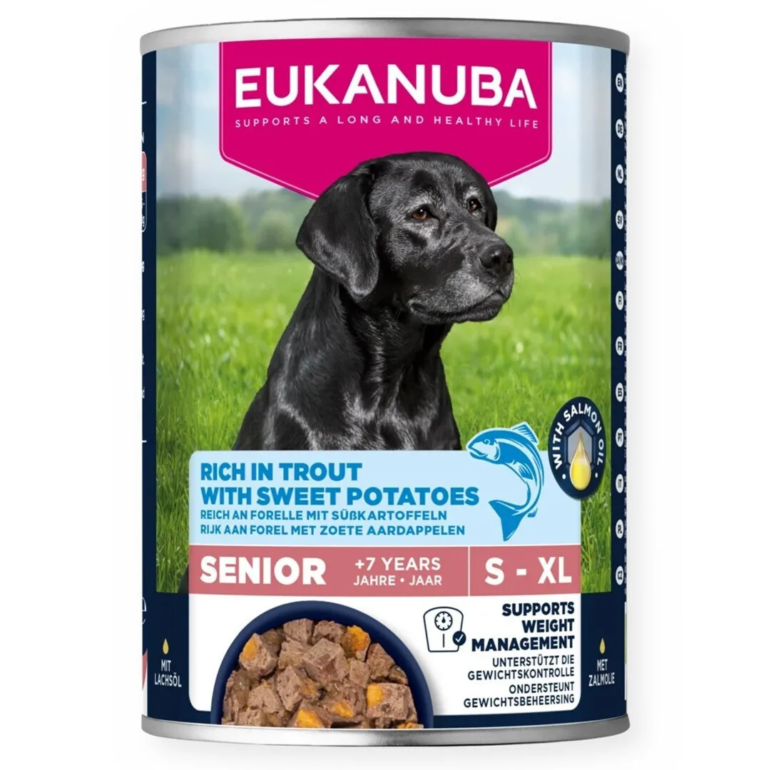 Eukanuba Υγρή Τροφή για Ηλικιωμένους Σκύλους με Πατάτες χωρίς Σιτηρά 400gr - Image 1