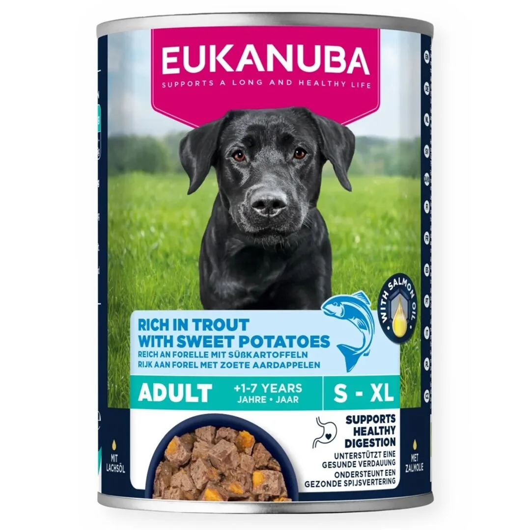 Eukanuba Υγρή Τροφή Σκύλων με Πατάτες και Ψάρι χωρίς Σιτηρά 400gr - Image 1