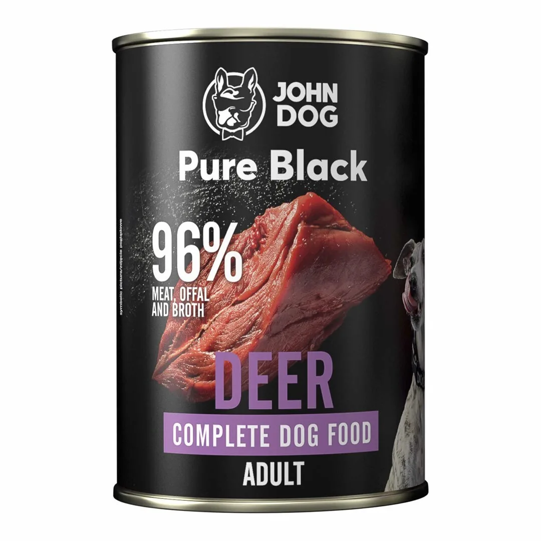 John Dog Υγρή Τροφή Σκύλων με Ελάφι χωρίς Σιτηρά 400gr - Image 1