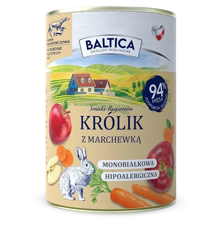 20260417124424_baltica_ygri_trofi_skylon_me_kouneli_kai_karoto_choris_sitira_400gr Baltica Υγρή Τροφή Σκύλων με Κουνέλι και Καρότο χωρίς Σιτηρά 400gr - Image 1