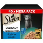 Sheba Υγρή Τροφή για Γάτες με Ψάρια χωρίς Σιτηρά 40x85gr