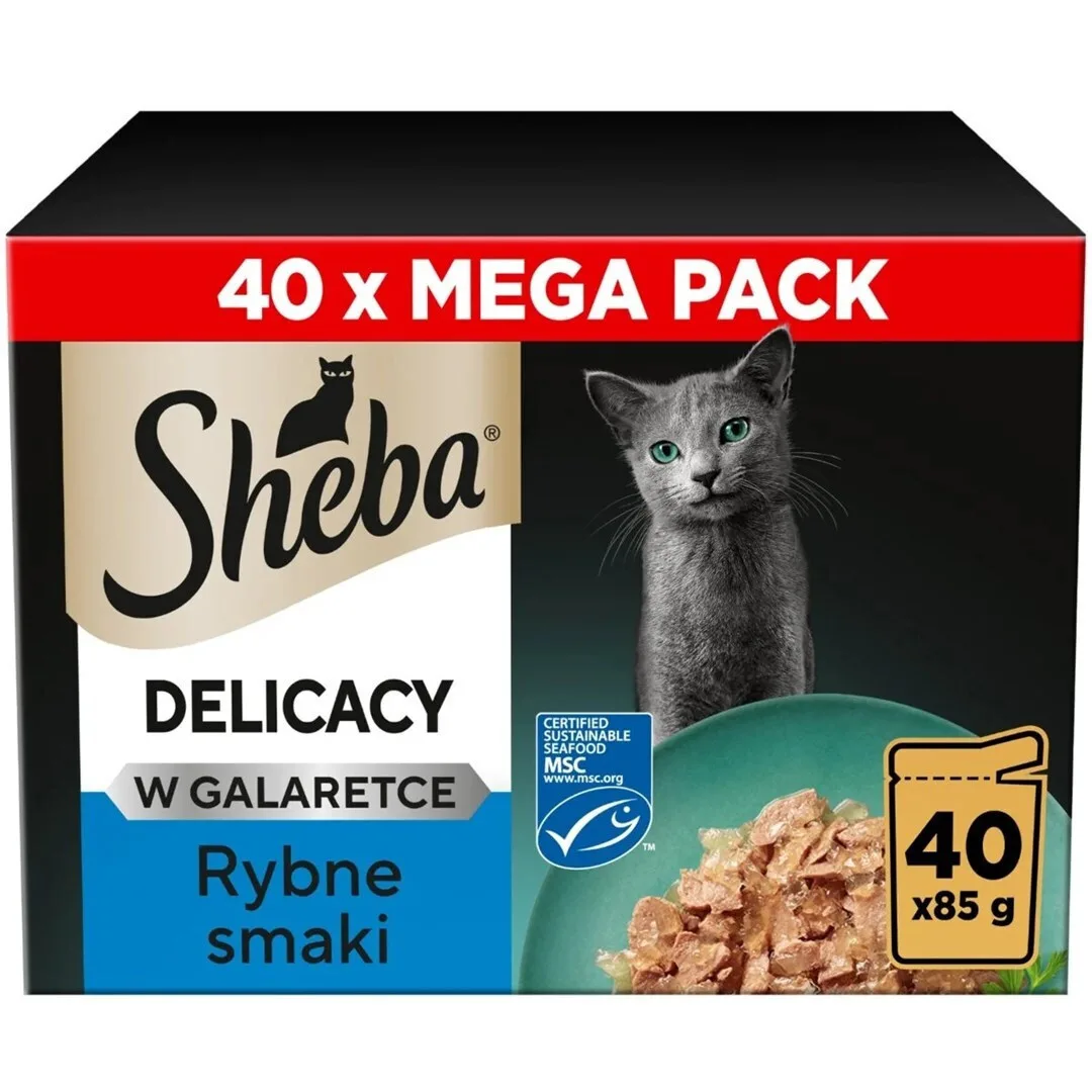 20260417124504_sheba_ygri_trofi_gia_gates_me_psaria_choris_sitira_40x85gr Sheba Υγρή Τροφή για Γάτες με Ψάρια χωρίς Σιτηρά 40x85gr - Image 1