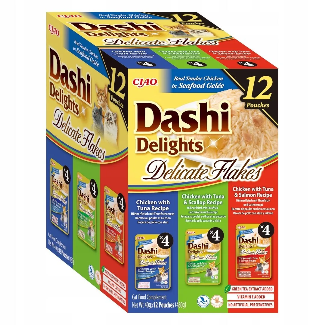 20260417124638_inaba_dashi_delights_delicate_flakes_tuna_mix_wet_cat_food_12x40g Inaba Dashi Delights Delicate Flakes Tuna Mix Wet Cat Food 12x40g - Image 1
