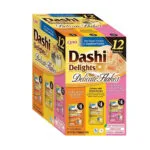 Inaba Dashi Delights Delicate Flakes Chicken Mix Wet Cat Food 12x40g
