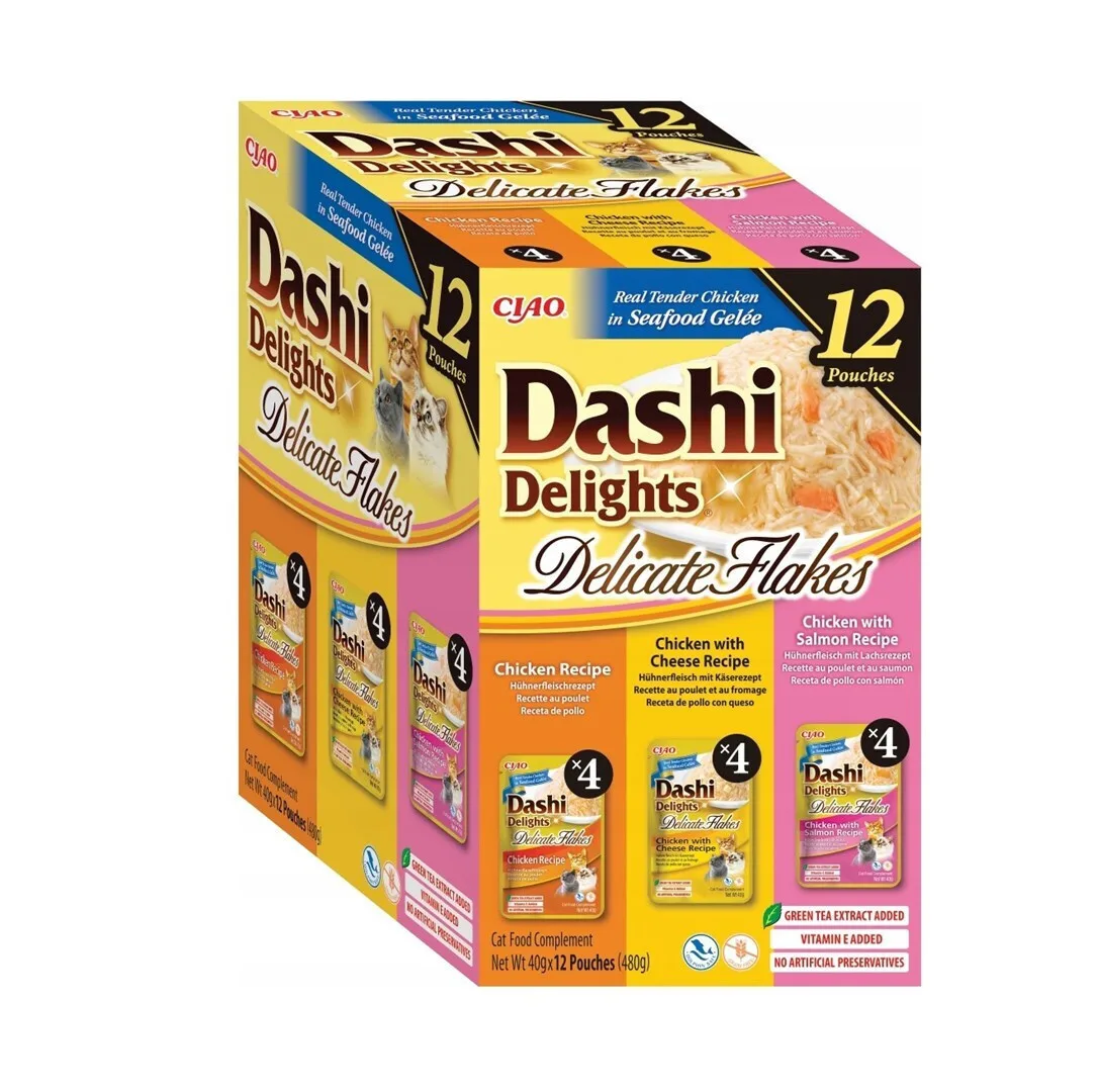 20260417124639_inaba_dashi_delights_delicate_flakes_chicken_mix_wet_cat_food_12x40g Inaba Dashi Delights Delicate Flakes Chicken Mix Wet Cat Food 12x40g - Image 1
