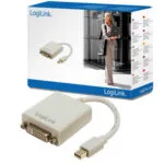 LogiLink CV0037 Μετατροπέας mini DisplayPort male σε DVI-I female Λευκό 1τμχ