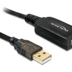 DeLock USB 2.0 Cable USB-A male - USB-A female Μαύρο 20m (82690)