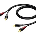 Procab Audio Cable 2x RCA male - 2x RCA male 1m (CLA800/1)