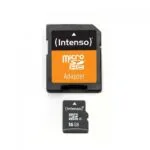 Intenso microSDHC 16GB Class 4 Default Speed 21MB/s με αντάπτορα