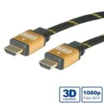 Roline 11.04.5506 HDMI 1.4 High Speed 1080p 120Hz Cable HDMI male - HDMI male 10m Μαύρο 11.04.5506