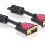 DeLock Cable DVI-D male - DVI-D male 2m Μαύρο (84345)