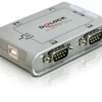 DeLock Μετατροπέας Serial male σε USB-B female Ασημί 1τμχ 87414