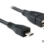 DeLock Regular USB 2.0 to micro USB Cable Μαύρο 0.5m (83183)