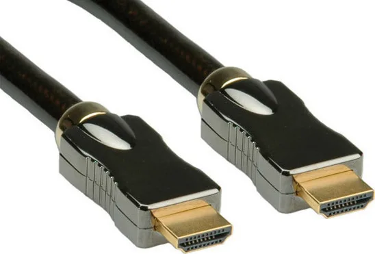 Roline 11.04.5680 HDMI 2.0 Premium High Speed 4K 60Hz HDR Cable HDMI male - HDMI male 1m Μαύρο 11.04.5680 - Image 1