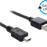 DeLock USB 2.0 Cable USB-A male - mini USB-B male 3m (83364)