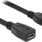 DeLock USB 2.0 Cable micro USB-B male - micro USB-B female 1m (83248)