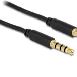 DeLock Καλώδιο Ήχου TRRS 3.5mm male - 3.5mm male Μαύρο 3m 83437