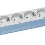 Bachmann IT PDU Basic Aluminum 1U Πολύπριζο 8 Θέσεων με Διακόπτη και Καλώδιο 1.5m 333.400