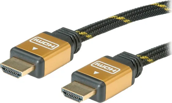 Roline HDMI Cable HDMI male - HDMI male 15m HDMI 1.4 High Speed 1080p 120Hz Cable HDMI male - HDMI male 1m Μαύρο 11.04.5501 - Image 1