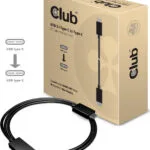 Club3D CAC-1522 USB 3.1 Cable USB-C male - USB-C 100W PD Μαύρο 0.8m CAC-1522