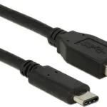 DeLock 83870 USB 3.2 Cable USB-C male - USB-A Μαύρο 1m 83870